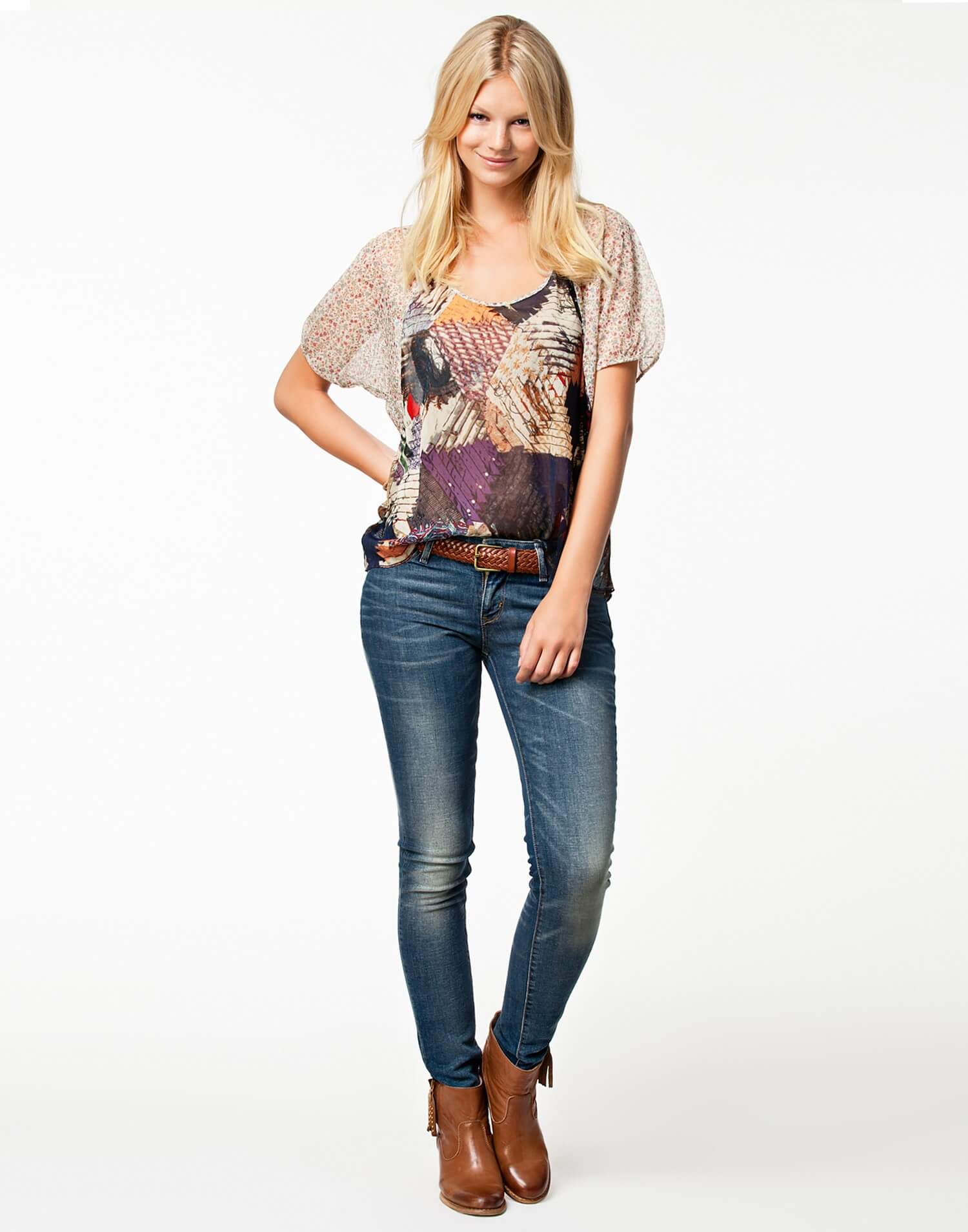 تی شرت آستین گشاد Denim & Supply Ralph Lauren - Image 3
